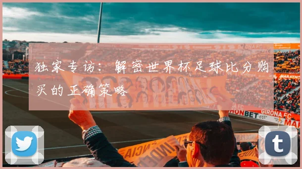 独家专访：解密世界杯足球比分购买的正确策略